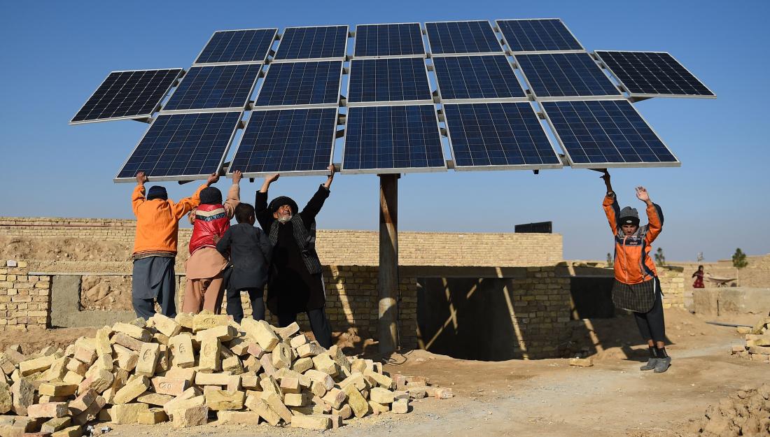 Solar panel in Afghanistan